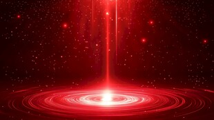 红色炫光科幻感背景画面