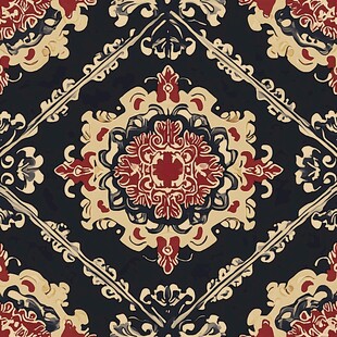 复古中式传统花纹图案