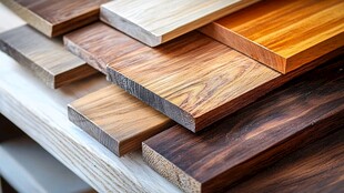 多样精美木材板材展示