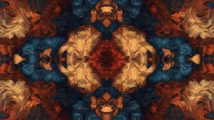 绚丽对称抽象艺术图案