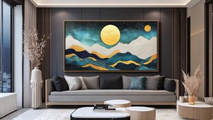 现代客厅的艺术装饰美学