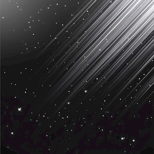 流星划过的梦幻星空背景
