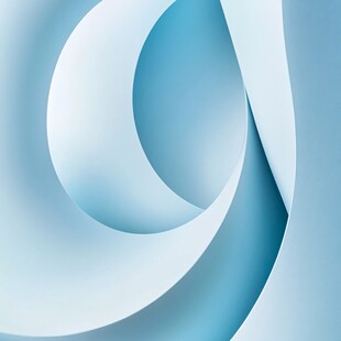 淡蓝色渐变曲线抽象背景图
