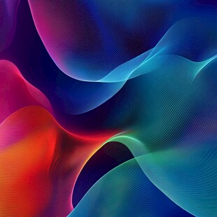 绚丽多彩流体渐变抽象图案