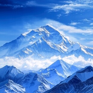 巍峨雪山壮丽美景