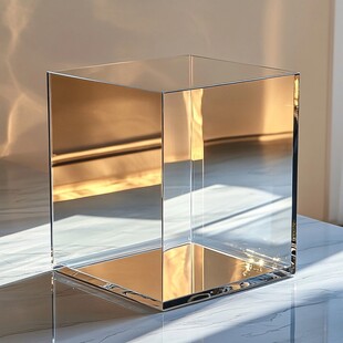 透明亚克力立方体摆件