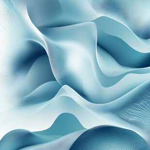 蓝调动感抽象波浪纹理图