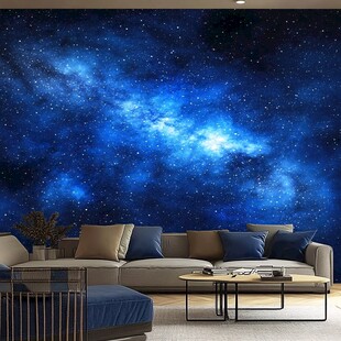 梦幻星空客厅背景墙装饰