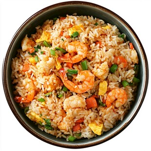虾仁炒饭 美味视觉盛宴