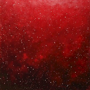 深红星空背景图