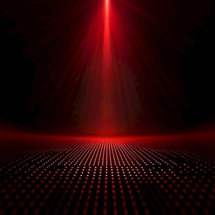 红色科技感光束背景画面