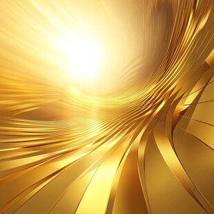 金色炫光动感线条背景图
