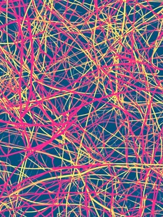 缤纷交错线条抽象背景图