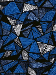 蓝调几何抽象图案纹理