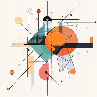 抽象几何艺术图形设计作品