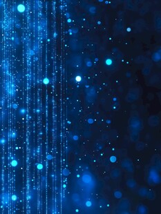 蓝色粒子科技感背景图