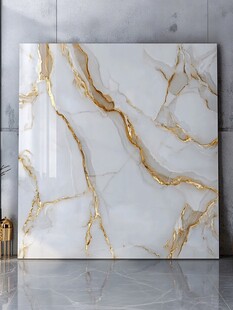 奢华金纹大理石瓷砖展示