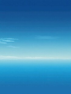 纯净蓝天与广阔海面背景