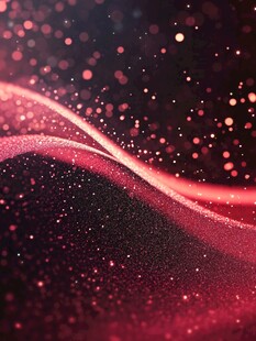 梦幻粉色流光粒子背景