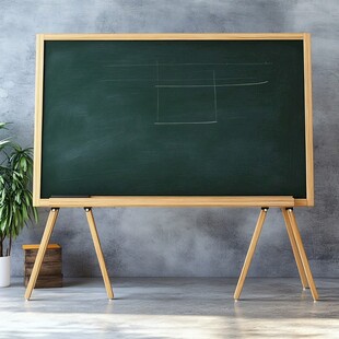 木质支架式黑板简洁场景