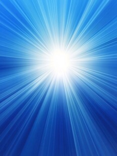 蓝色光芒放射背景图