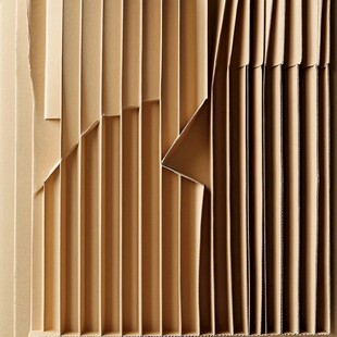 棕色褶皱纸板创意纹理
