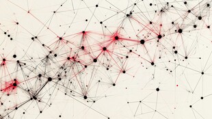 抽象互联网络结构画面