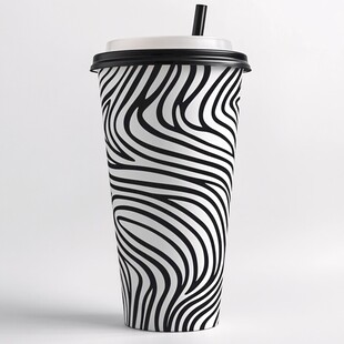 斑马纹时尚便携纸杯