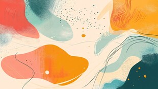 抽象多彩流体艺术背景图