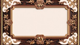 欧式奢华雕花边框背景图
