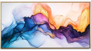 梦幻色彩流体抽象艺术画