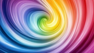 绚丽彩虹旋涡背景图
