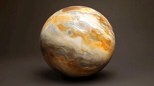 逼真木星球体模型