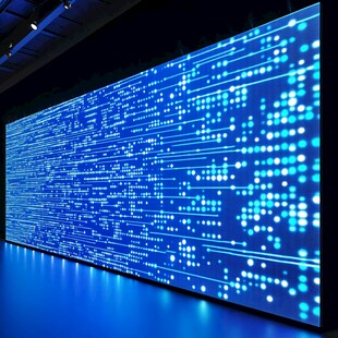 科技感蓝色数据大屏背景