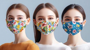 时尚印花口罩 展现个性风采