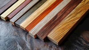 多样实木条展示