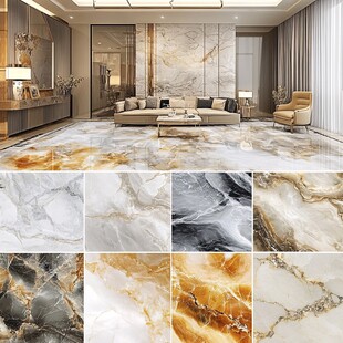 豪华客厅大理石瓷砖展示