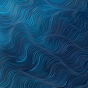 蓝色波浪线条抽象背景图