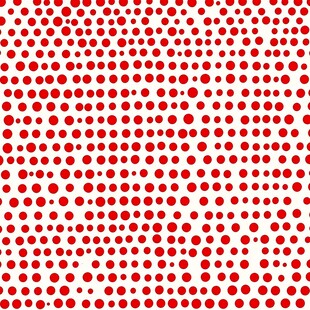 红色圆点无缝图案背景