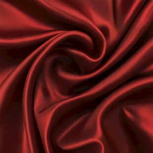 深红绸缎的优雅褶皱纹理