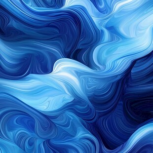 蓝色流体艺术抽象纹理图案