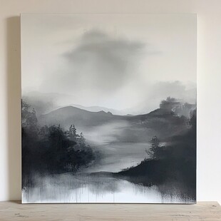 水墨山水意境画