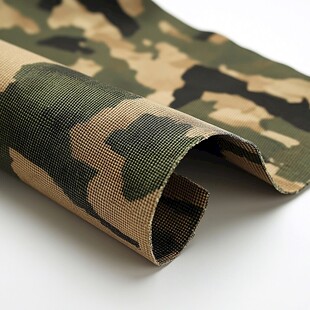 迷彩布料特写展示