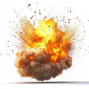 爆炸瞬间特效画面