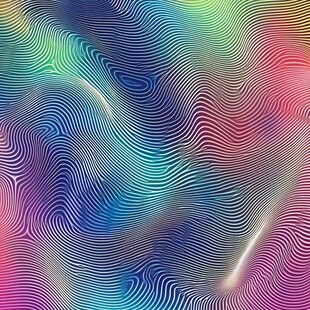 炫彩波纹抽象背景图案