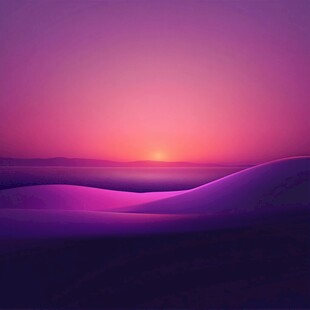 梦幻紫色日落景观背景