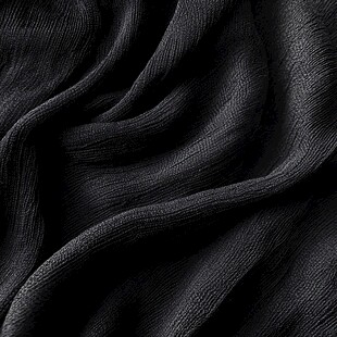 黑色针织布料纹理特写