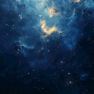 梦幻深邃的浩瀚星空图景