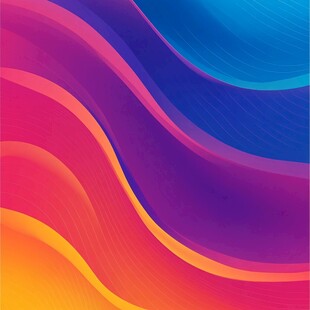 多彩动感波浪背景图案