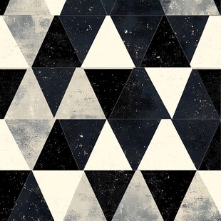 黑白三角几何图案纹理